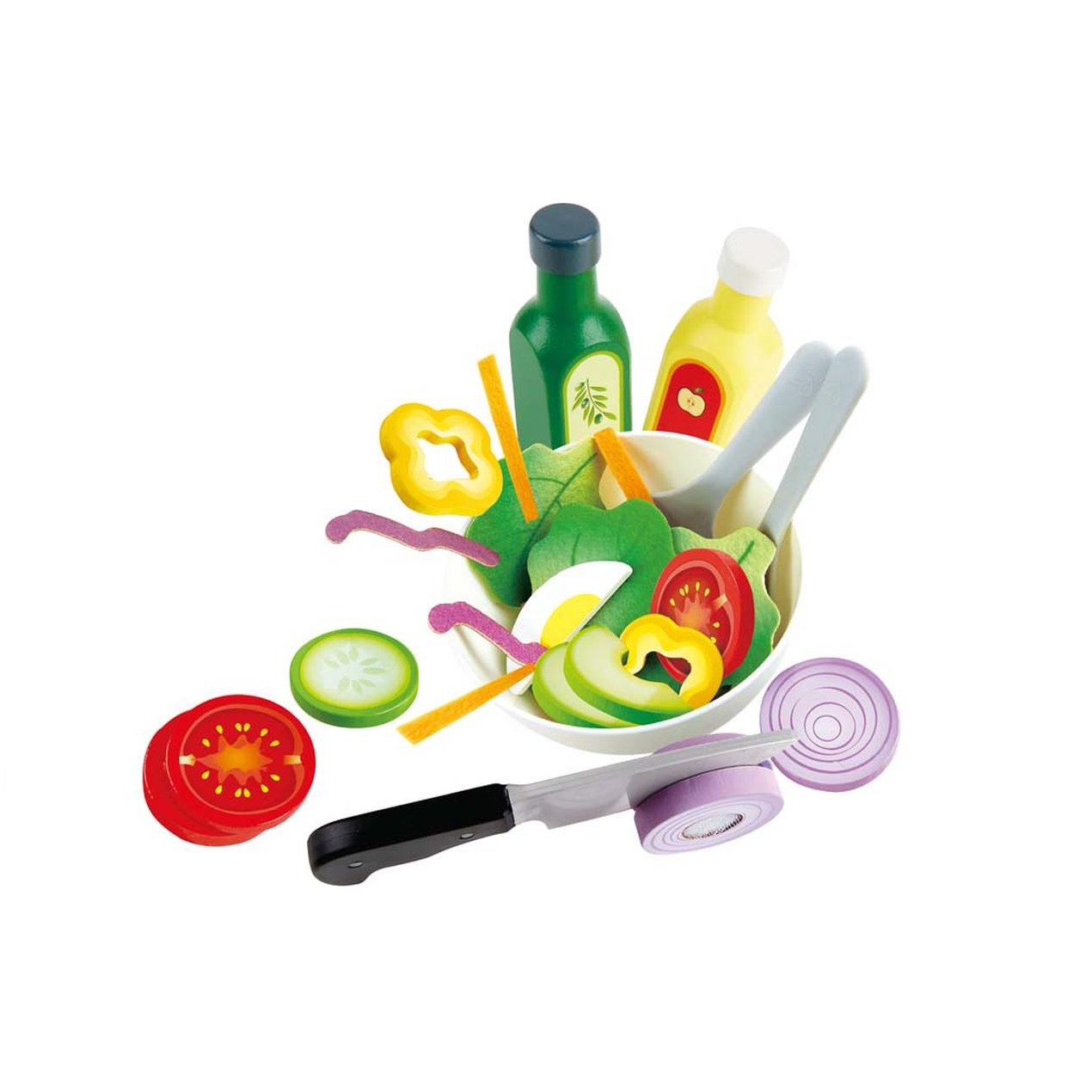 hape pretend play wooden food salad toy