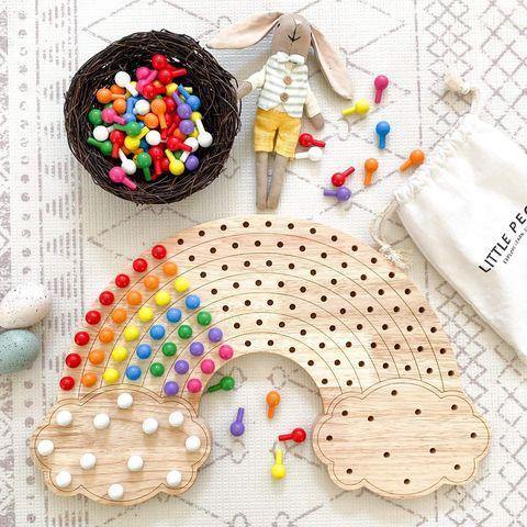 little pegz rainbow pegboard