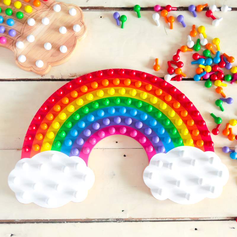 rainbow pegboard