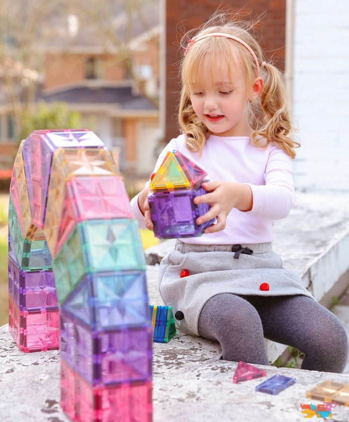 pastel magnetic tiles 108 pcs