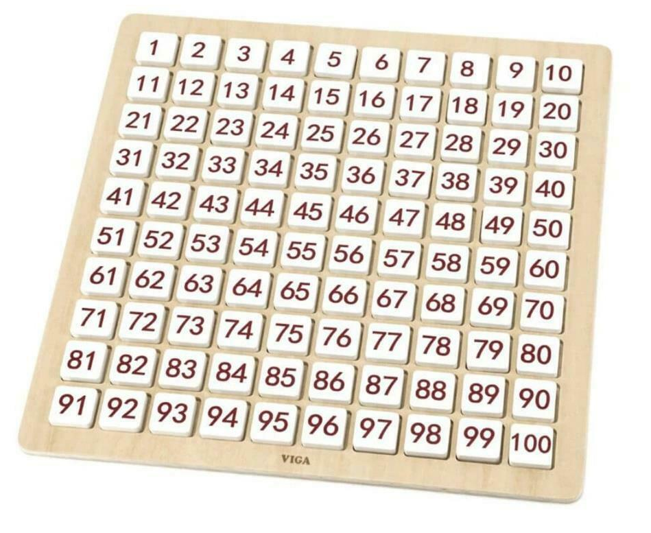 Viga Learning Grid Alphabet + Numbers Showing Numbers