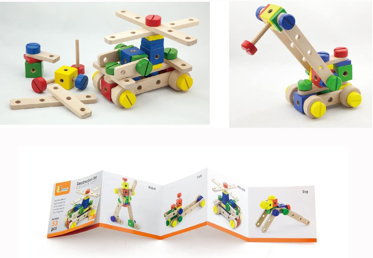 Viga Wooden Construction Set - What you can build