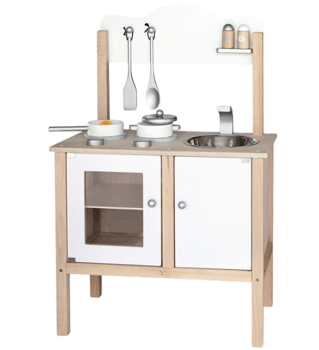viga white noble wooden toy kitchen