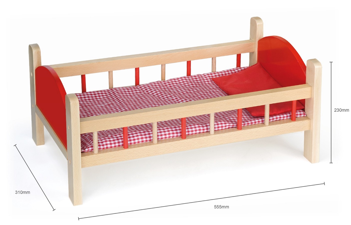 wooden doll bed size wooden doll bed size