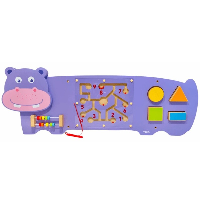 viga wall game hippo