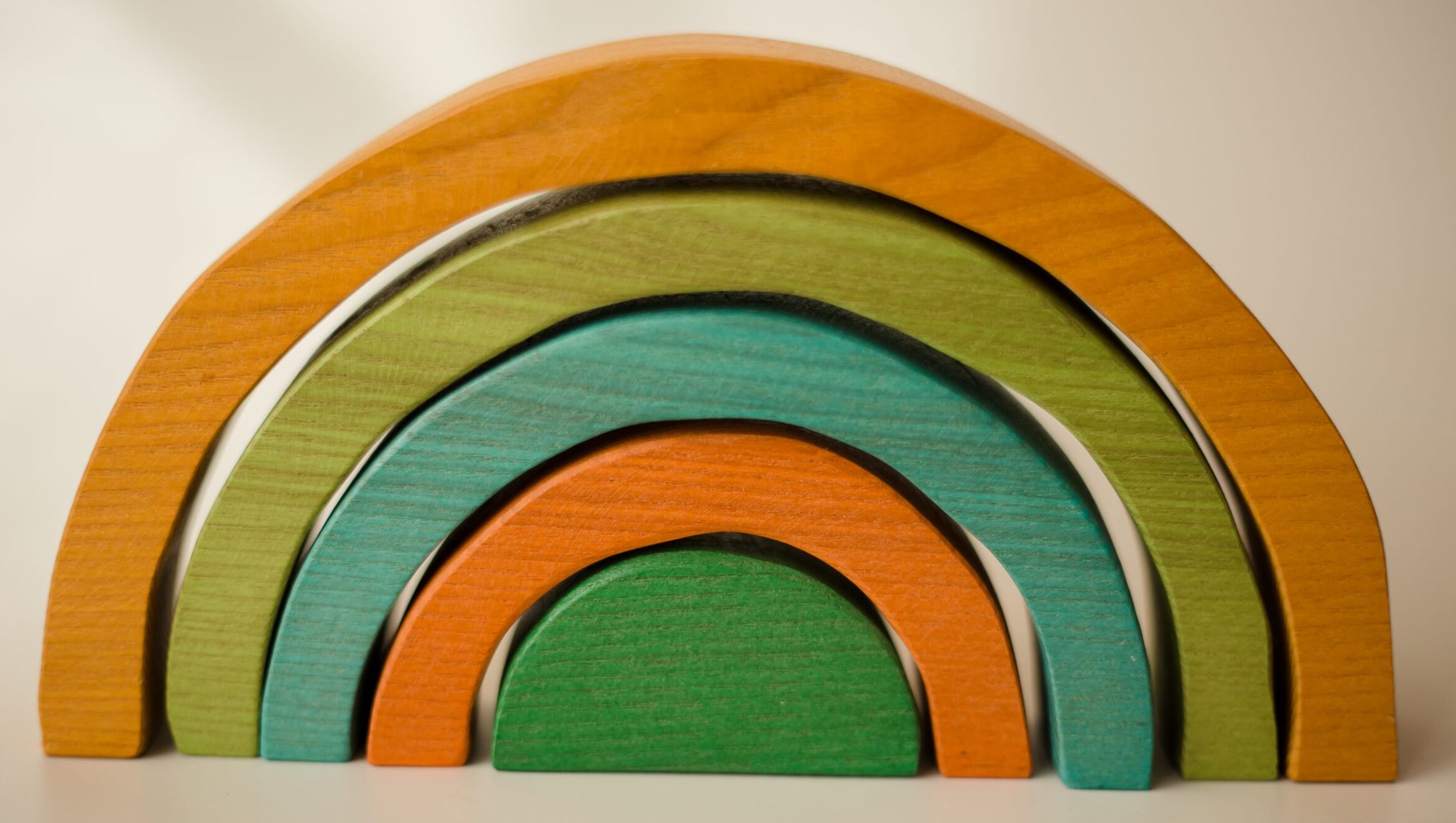 Qtoys Small rainbow Block set 5 pcs Qtoys Small rainbow Block set 5 pcs