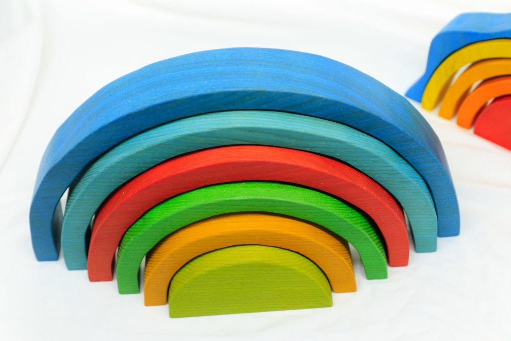 Large Color rainbow Blocks 6 pcs Large Color rainbow Blocks 6 pcs