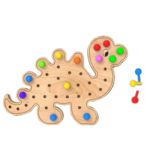 little pegz dinosaur pegboard