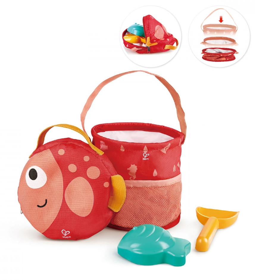 Cute Fold and Go bucket beach
