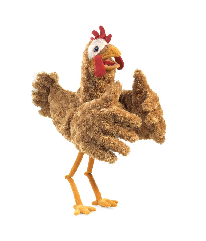 folkmanis chicken puppet with big hands - on sale!