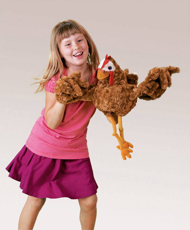 folkmanis chicken puppet