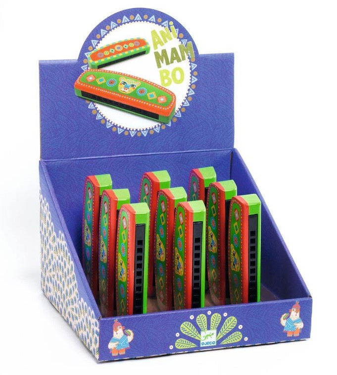 Djeco Animambo Harmonica in display box