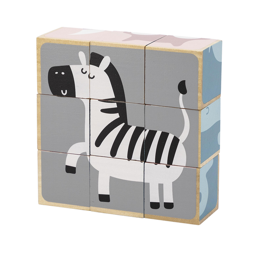6 sided viga puzzle - zebra