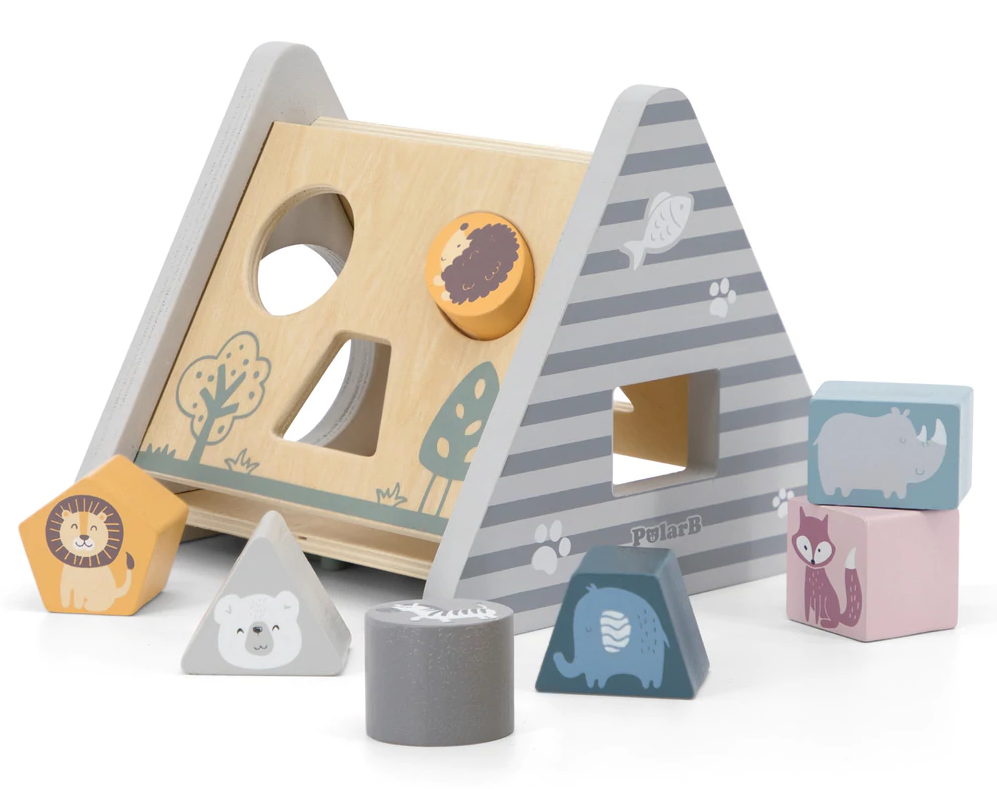 polarb shape sorter gear toy