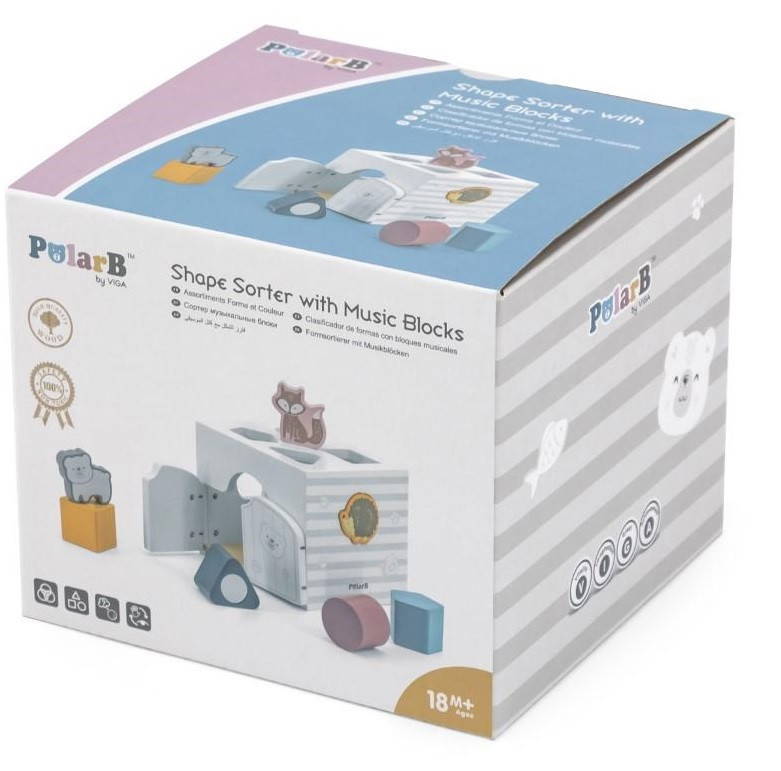 Shape Sorter with Music Blocks in box