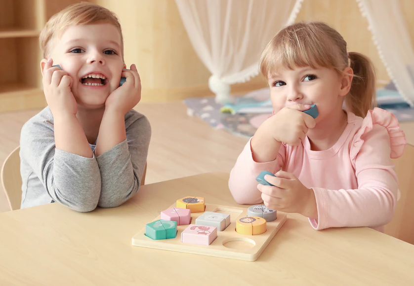 block shape puzzle with animals