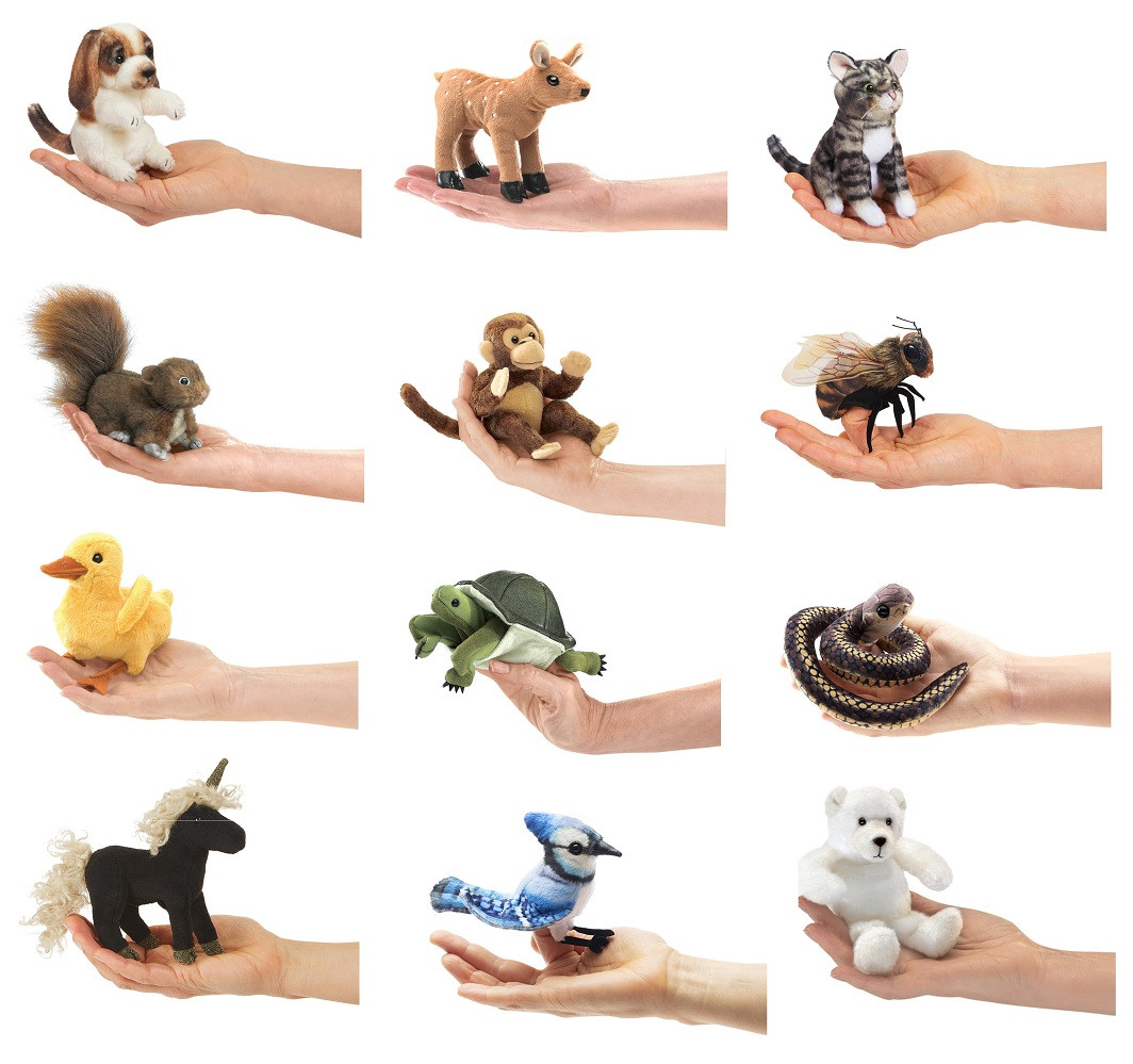 folkmanis finger puppets 3 packs