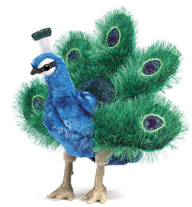 Folkmanis Small Peacock Puppet