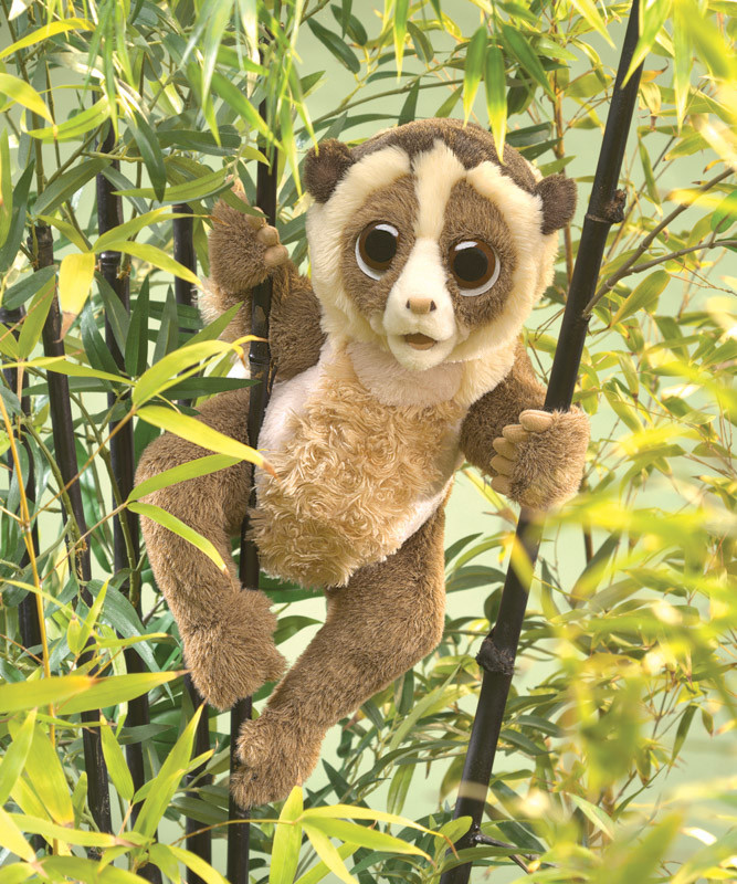 Folkmanis Slow Loris Primate play scene