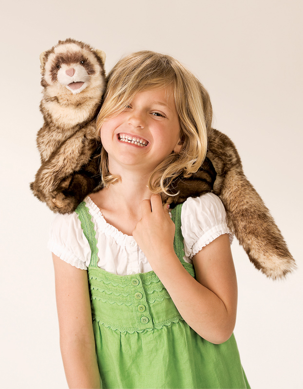 Folkmanis Ferret Hand Puppet on Sale! Animal Puppets Online