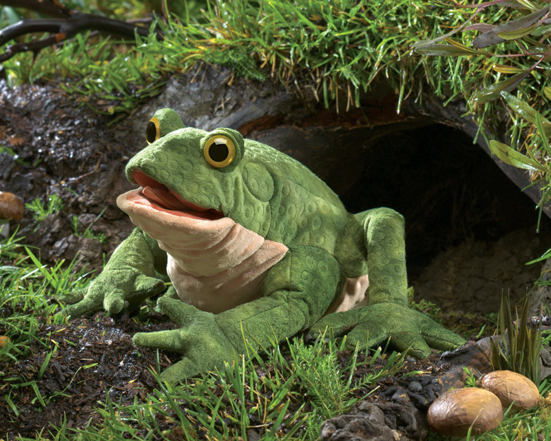Green Toad Puppet