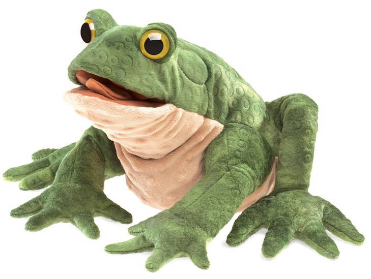 Folkmanis Green Toad Puppet