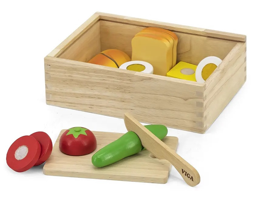 viga cutting breakfast playset