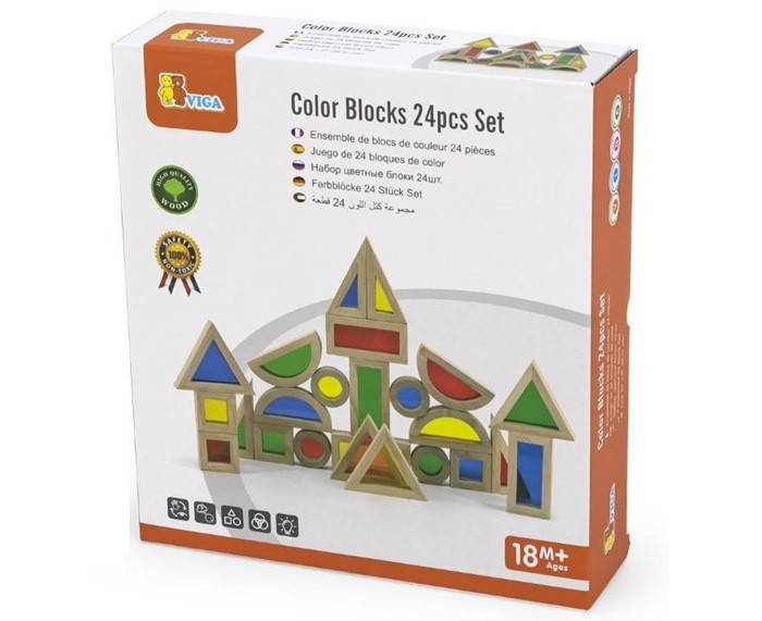 Colourful Blocks 24pcs Set in box