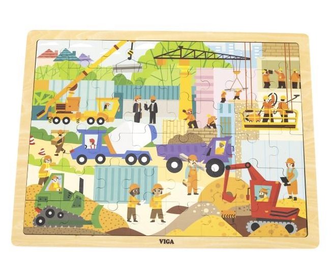 Viga Jigsaw Puzzle 48pc - Construction Area 