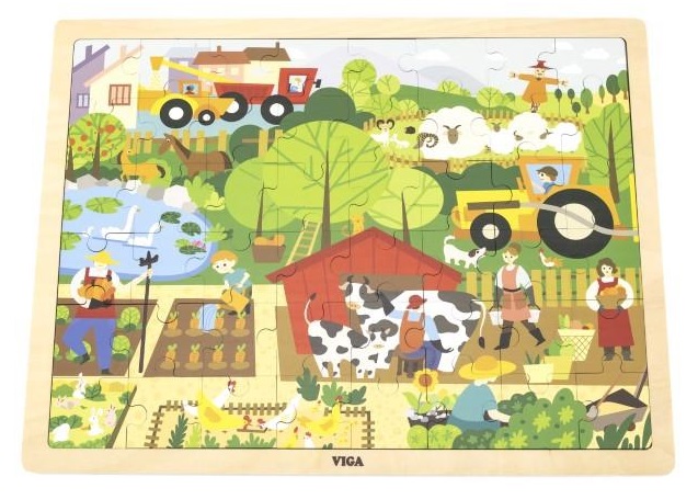 Viga Jigsaw Puzzle 48pc - Farm Completed Viga Jigsaw Puzzle 48pc - Farm Completed
