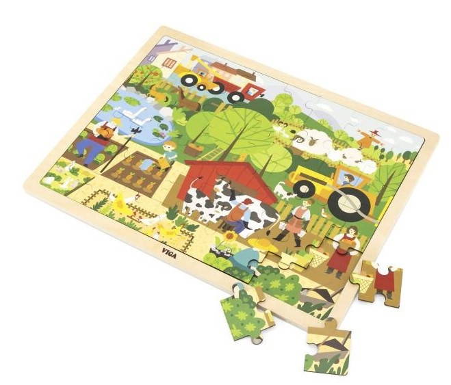 Viga Jigsaw Puzzle 48pc - Farm