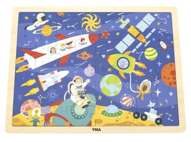 Viga Jigsaw Puzzle 48pc - Space Completed