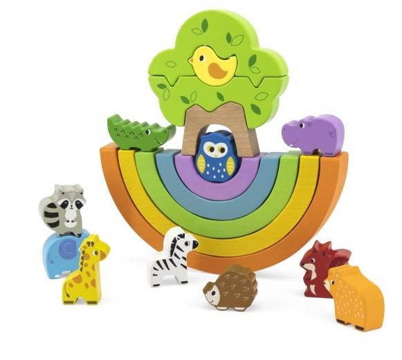 Viga Rainbow Balancing Blocks
