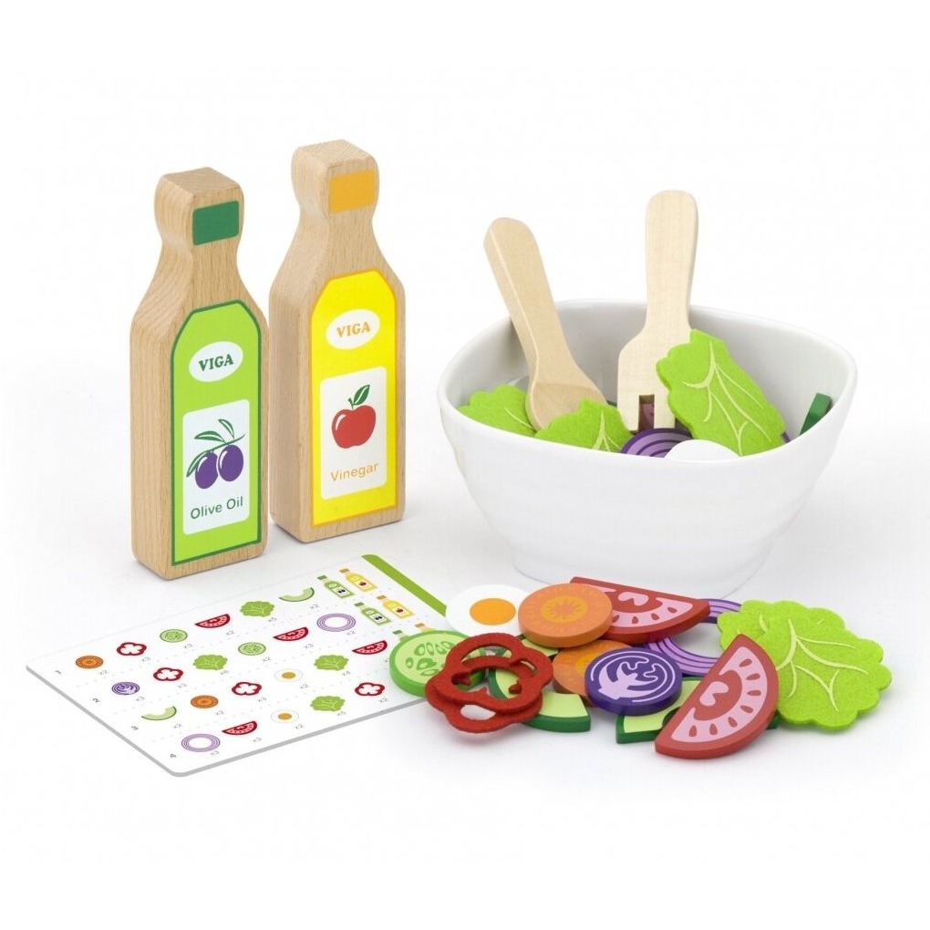 Viga Salad Play Set w/Recipe