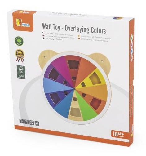 Viga Wall Toy - Overlaying Colors in Box