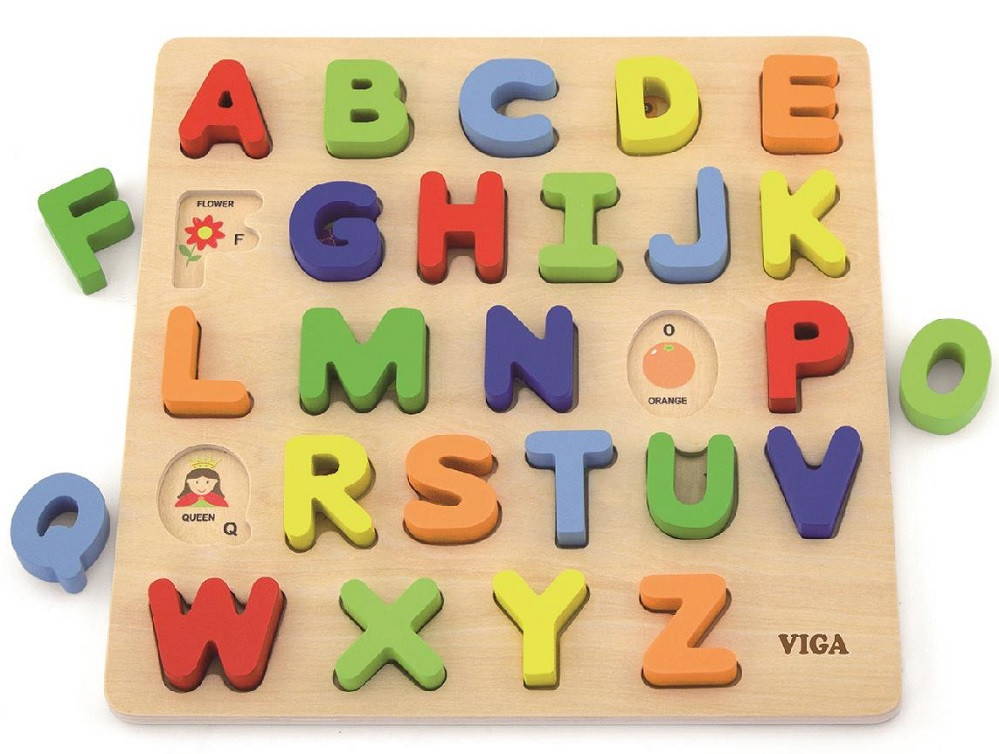 Viga Block Puzzle Alphabet Upper Case