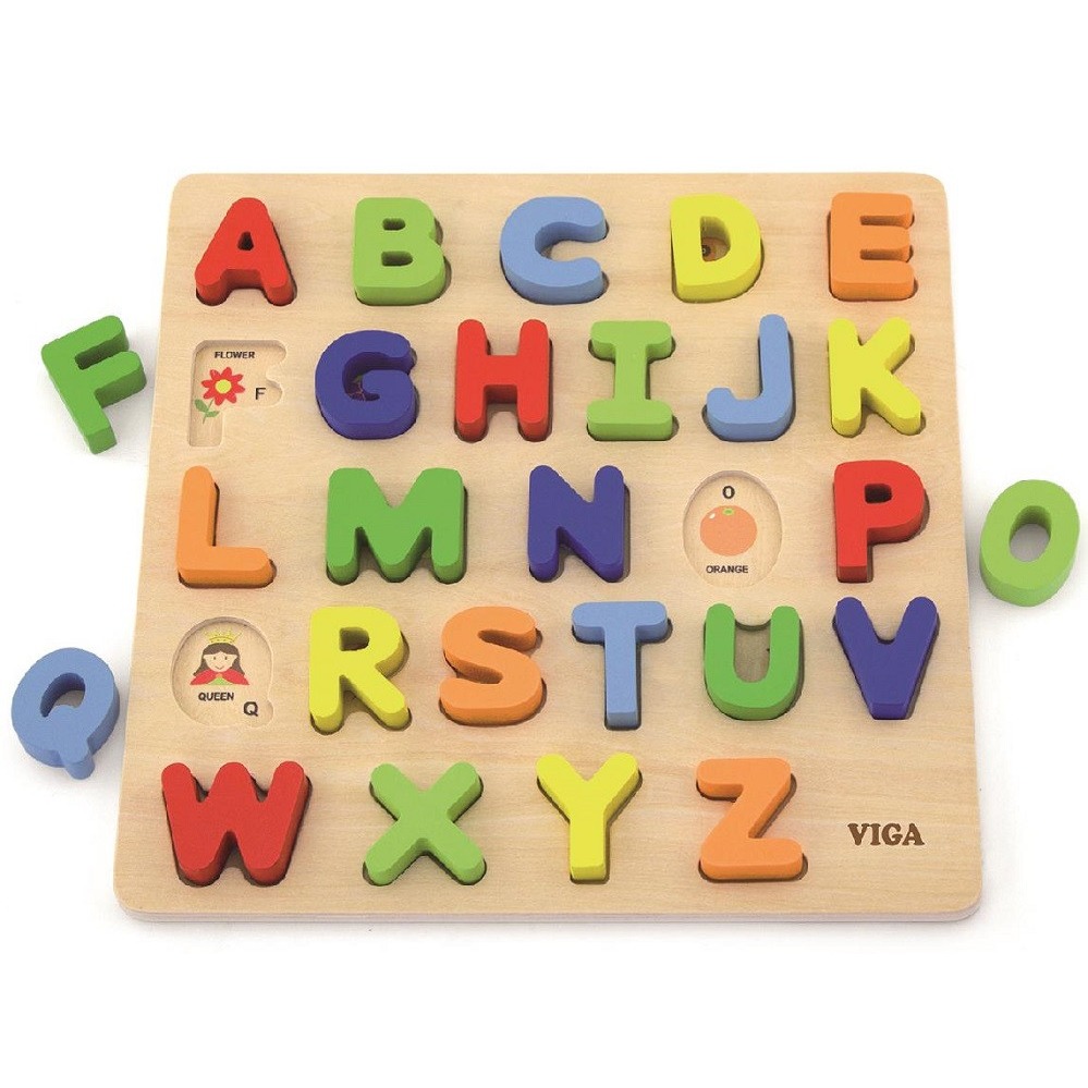 Viga Block Puzzle Alphabet Upper Case