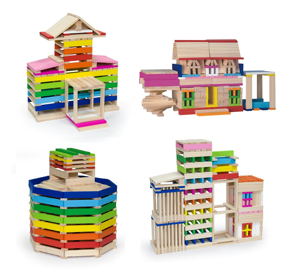 creations made with viga planks creative blocks!