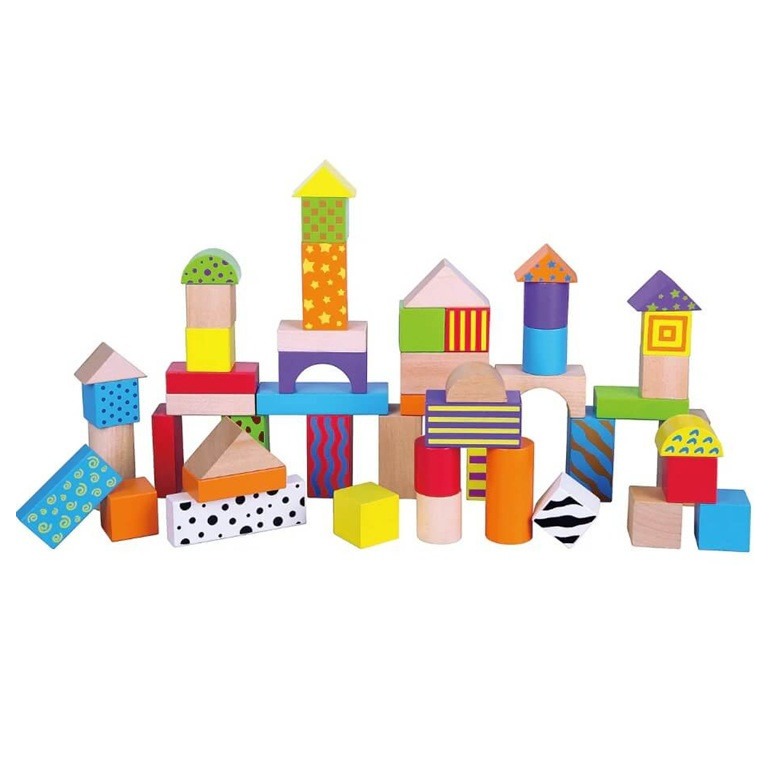 viga patterned wooden blocks for kids