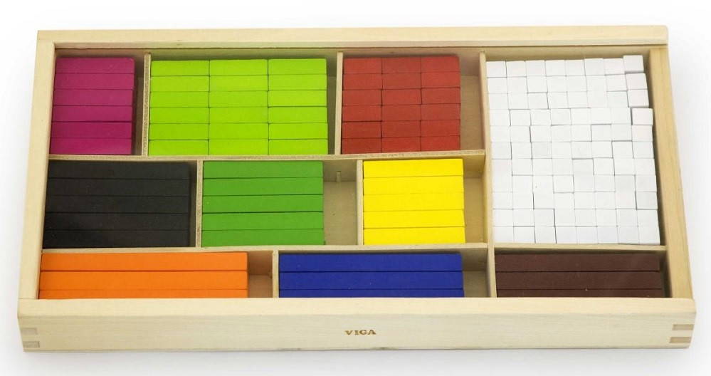 Viga Cuisenaire Rods in Tray