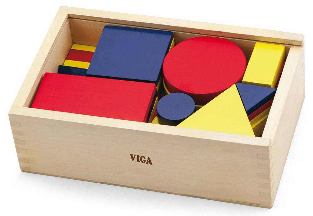 Viga Logic Blocks are a set of learning manipulatives that can be used in many ways.