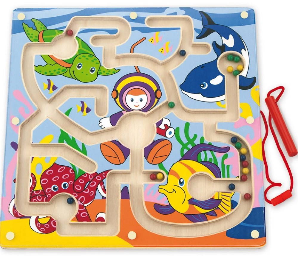 Viga Marine Life Magnetic Bead Trace is an adorable magnetic bead tracing activity toy.