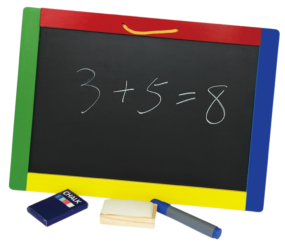 Viga Magnetic Reversible Board is a two-sided magnetic chalk and dry-erase board.
