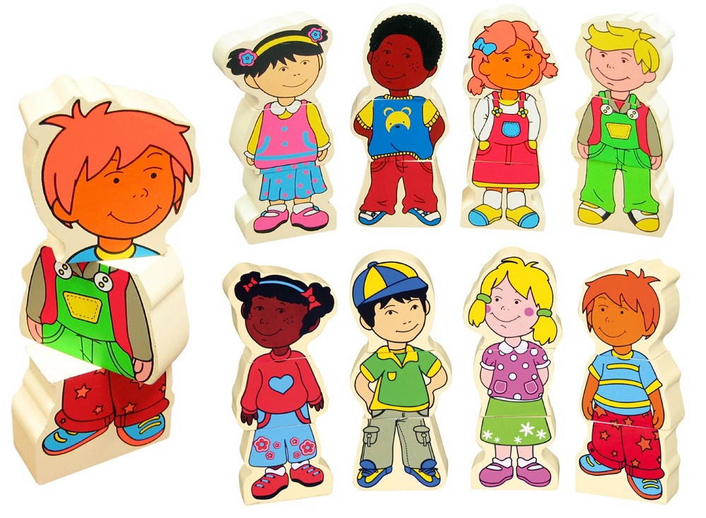 Viga Magnetic Kid Blocks is a set of 4 magnetic blocks in the shape of different sorts of kids!