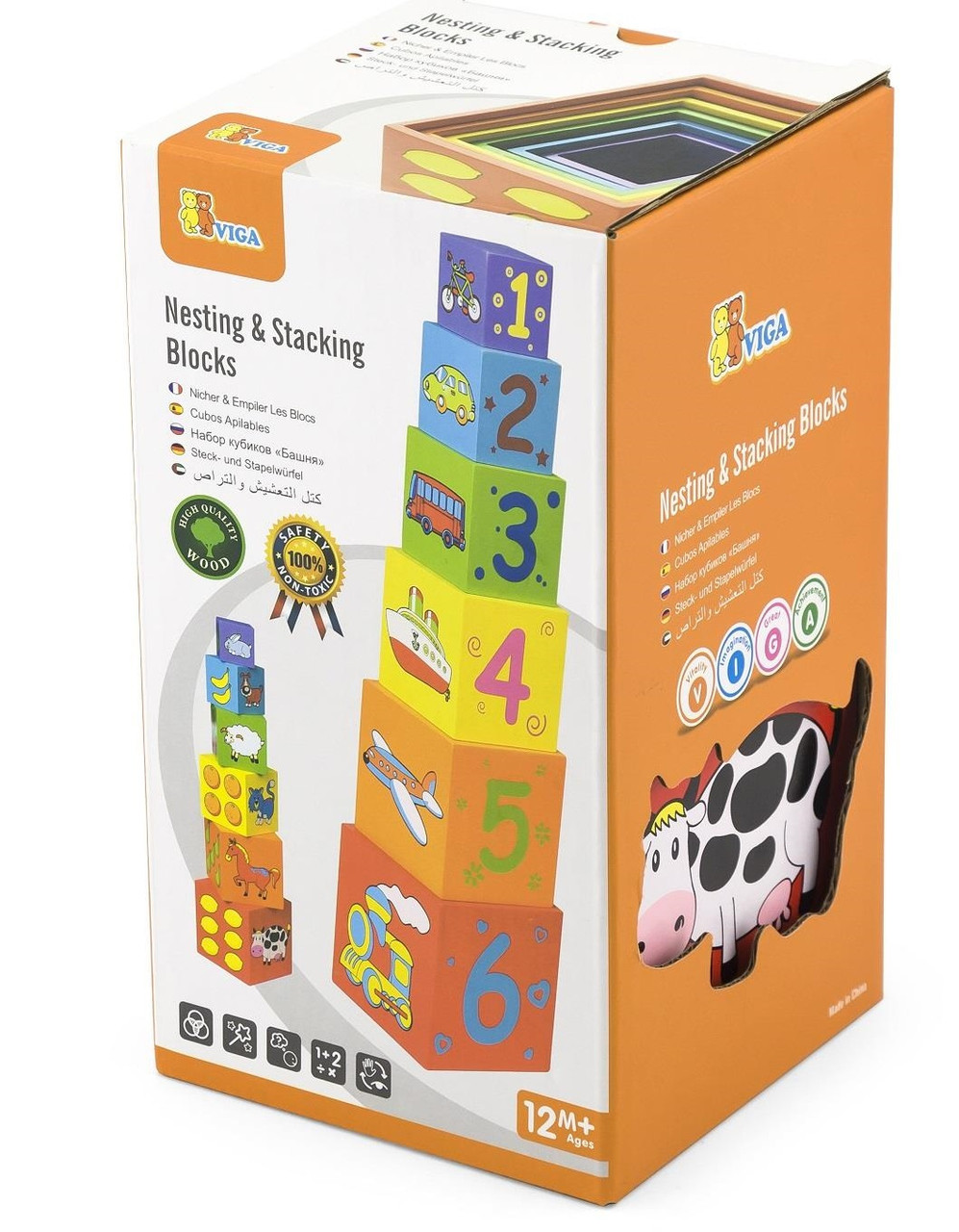 Viga Nesting & Stacking Blocks Box