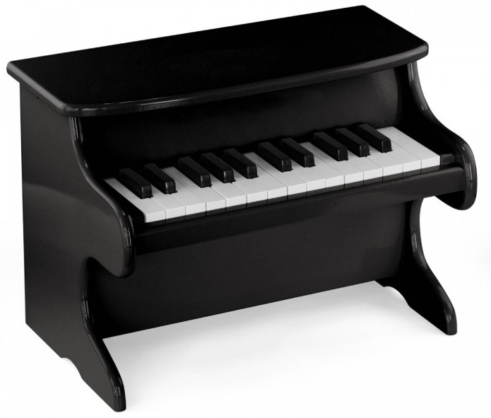 Viga My First Piano in Black is a gorgeous, classical style toy piano that is also a statement piece. Viga My First Piano in Black is a gorgeous, classical style toy piano that is also a statement piece.
