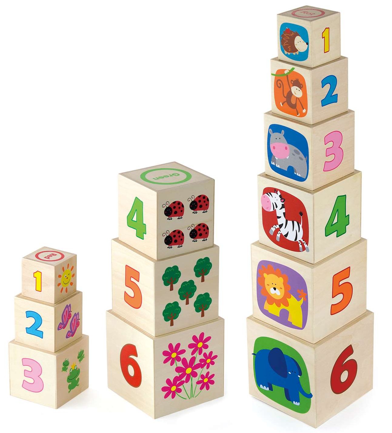 Viga Natural Nesting & Stacking Boxes