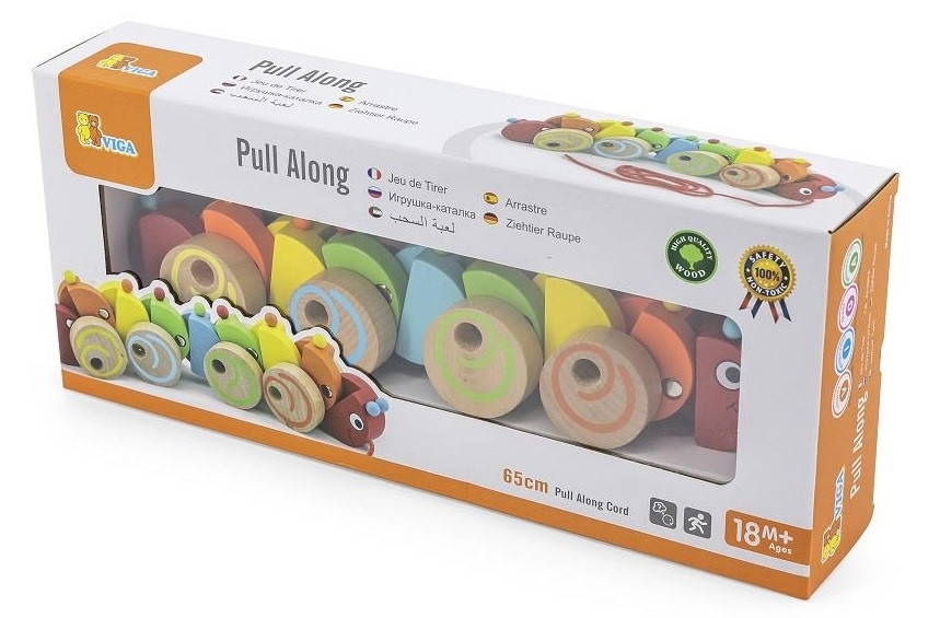 Viga Pull Along Caterpillar in Box