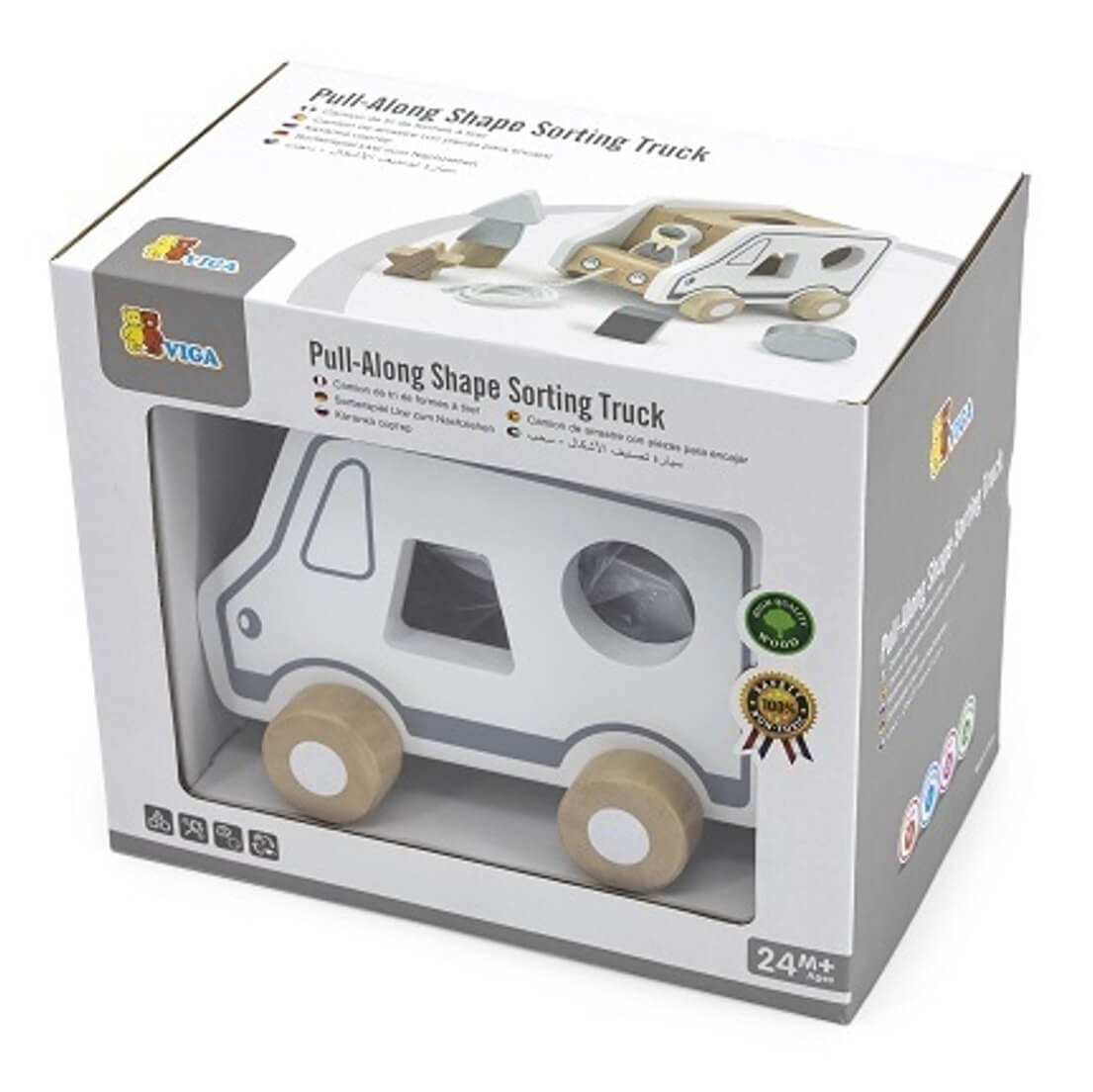 Viga Pull Along Shape Sorting Truck on Sale! Fast Australia Shipping