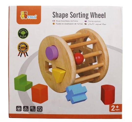 Viga Shape Sorting Wheel in Box